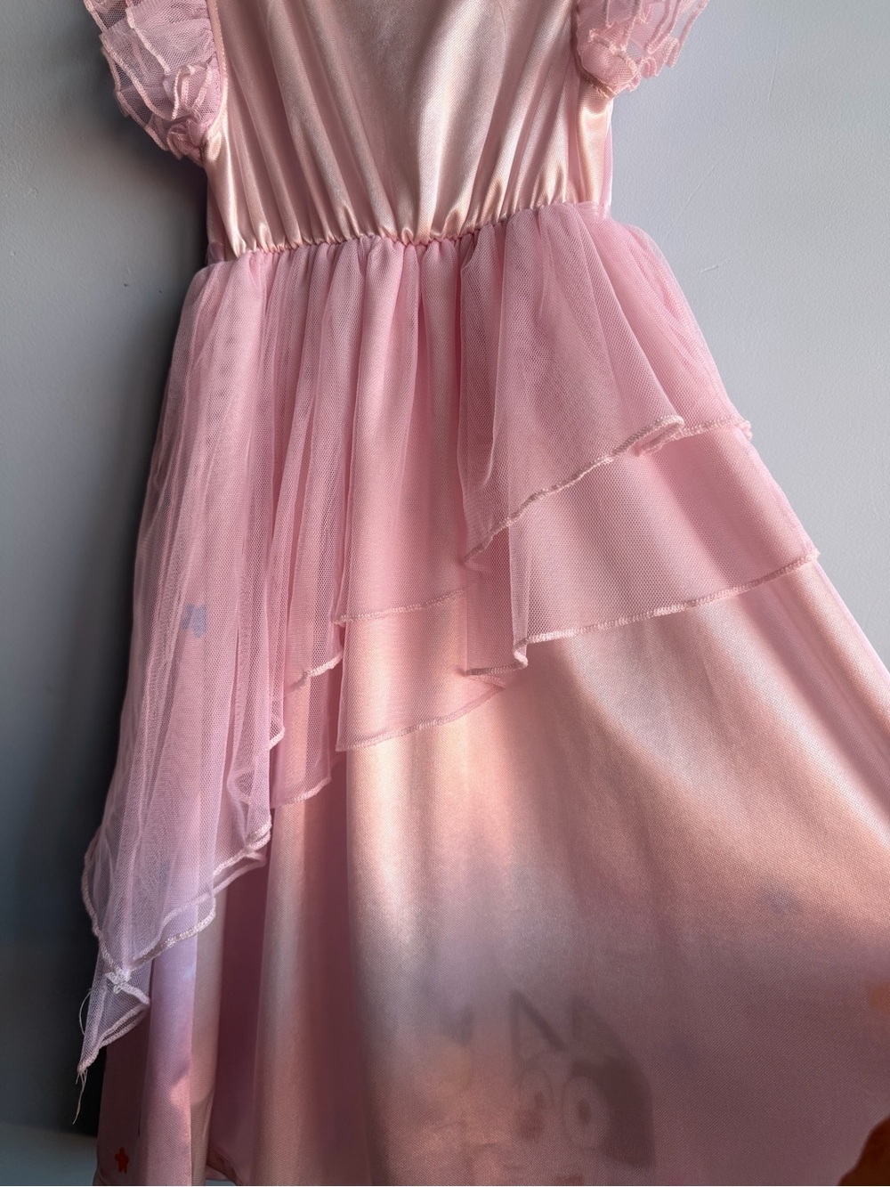 Girls' Pink Character Flutter-Sleeve Nightgown Size 4T - Picture 10 of 12